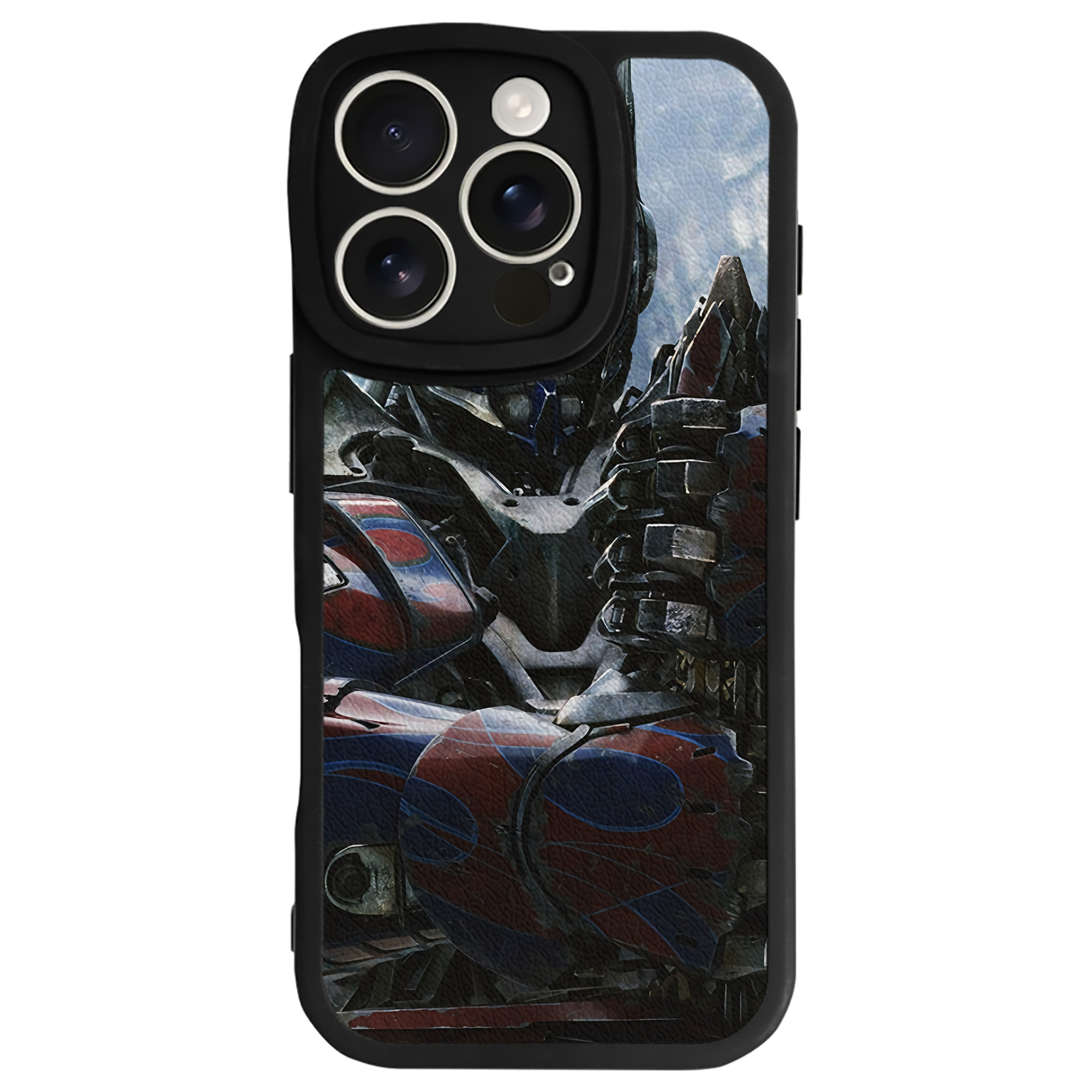 （画像用） Transformers トランスフォーマー 【iPhone 16シリーズ対応】シリコンスマホケース（レザー調） 材質：シリコン